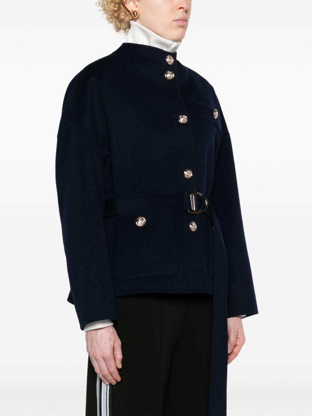 belted wool coat Product Image