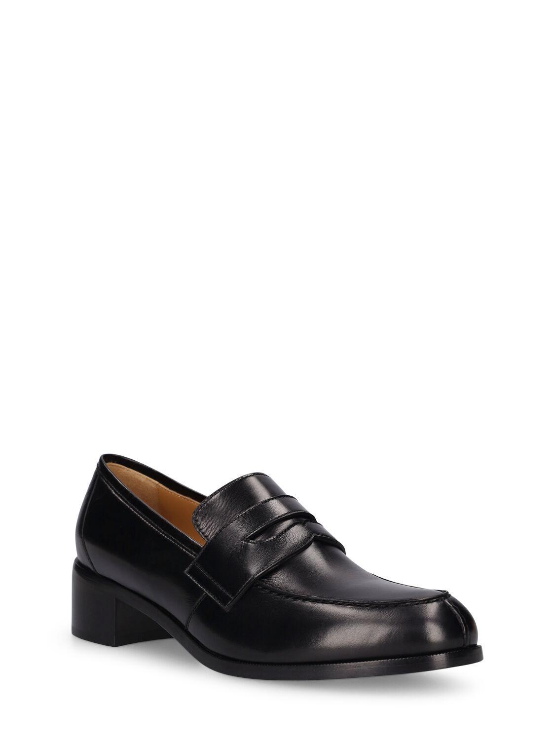 Vera Leather Loafer Pumps In Cho Chocolate Product Image