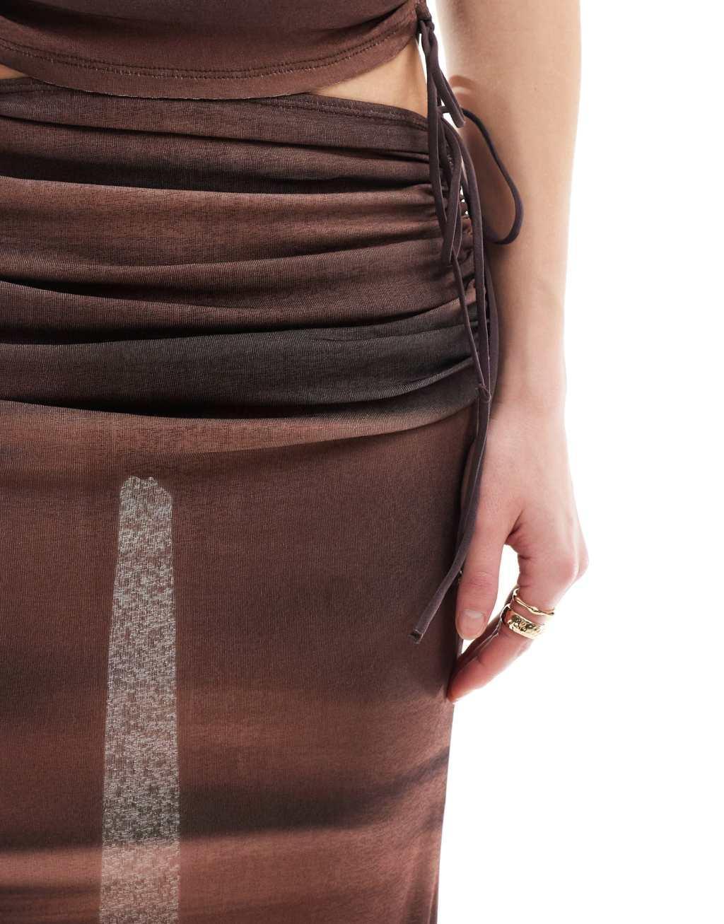 COLLUSION printed maxi skirt Product Image