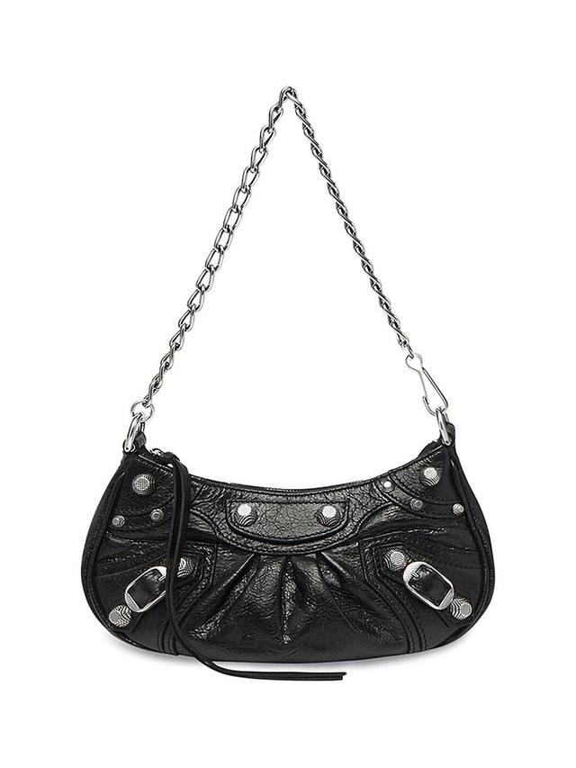 Womens Le Cagole Mini Bag With Chain Crocodile Embossed Product Image