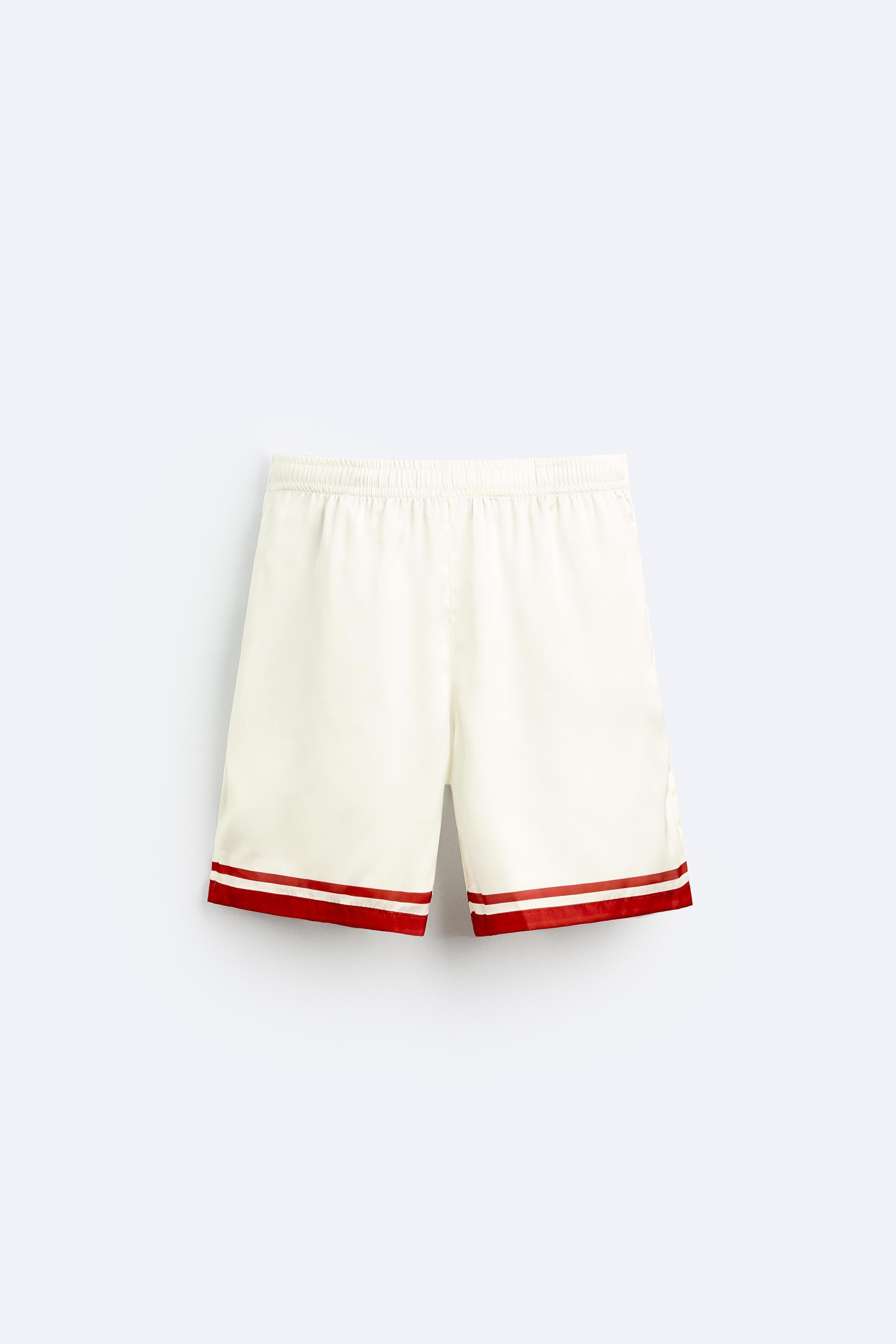 CONTRAST SATIN EFFECT SHORTS Product Image