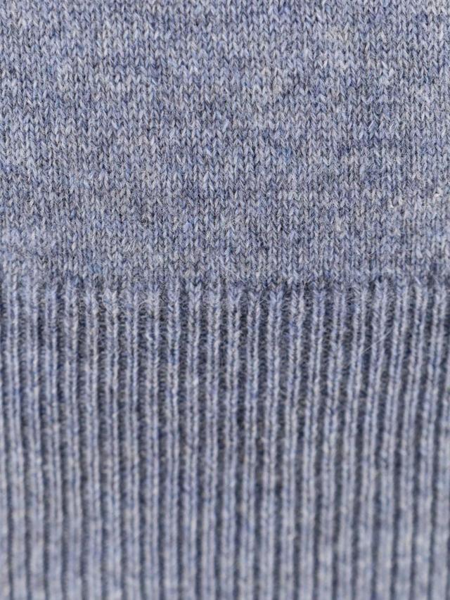 Cashmere Knit Crewneck Sweater In Blue Product Image