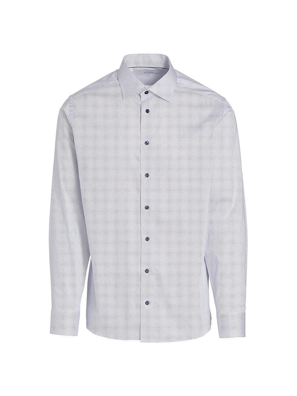 Mens Slim Fit Polka Dot Print Shirt Product Image