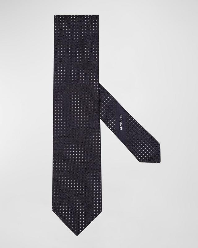 ZEGNA TIES Fili Flower Silk Tie Product Image