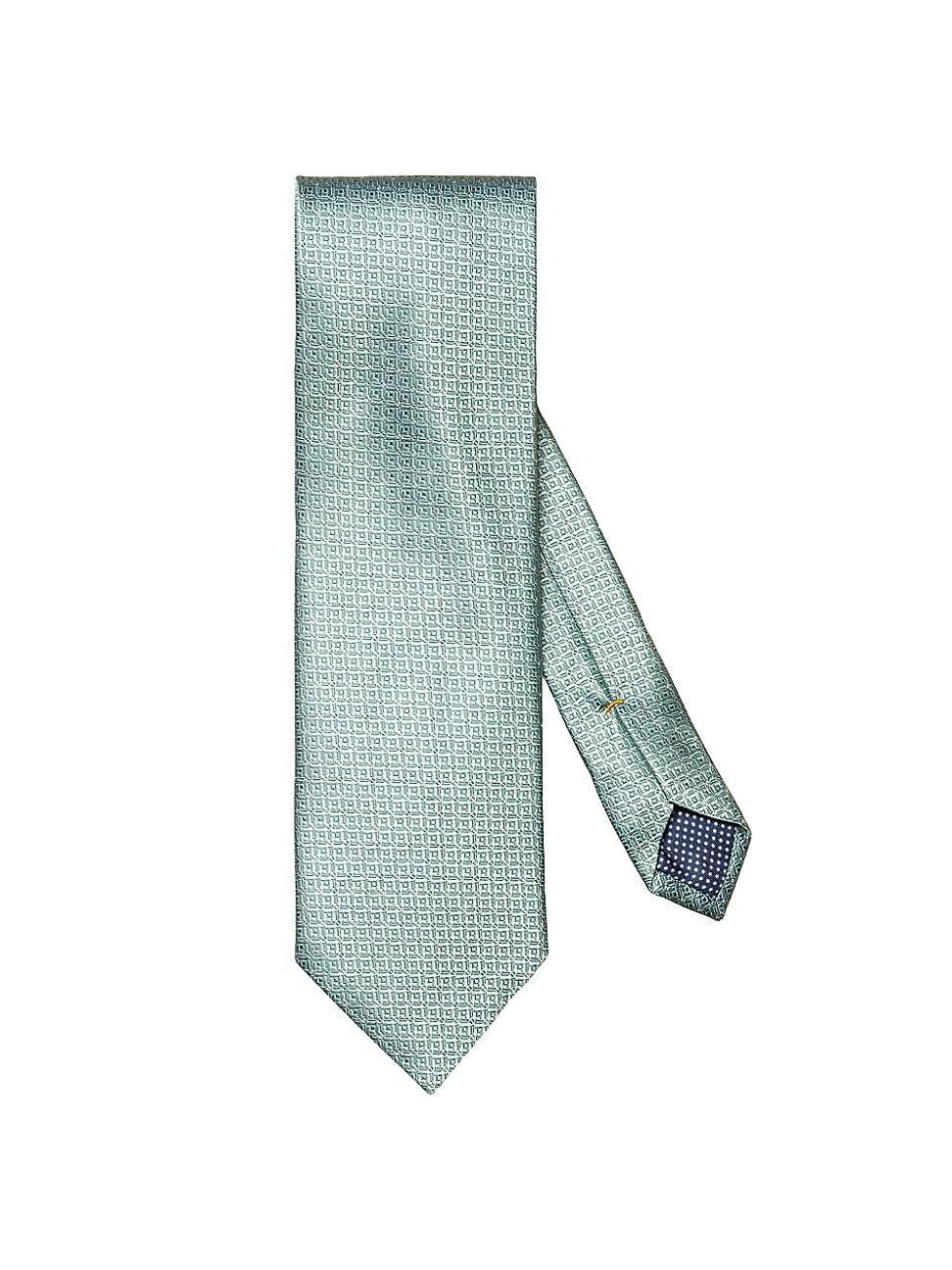 Mens Geometric Silk Tie Product Image