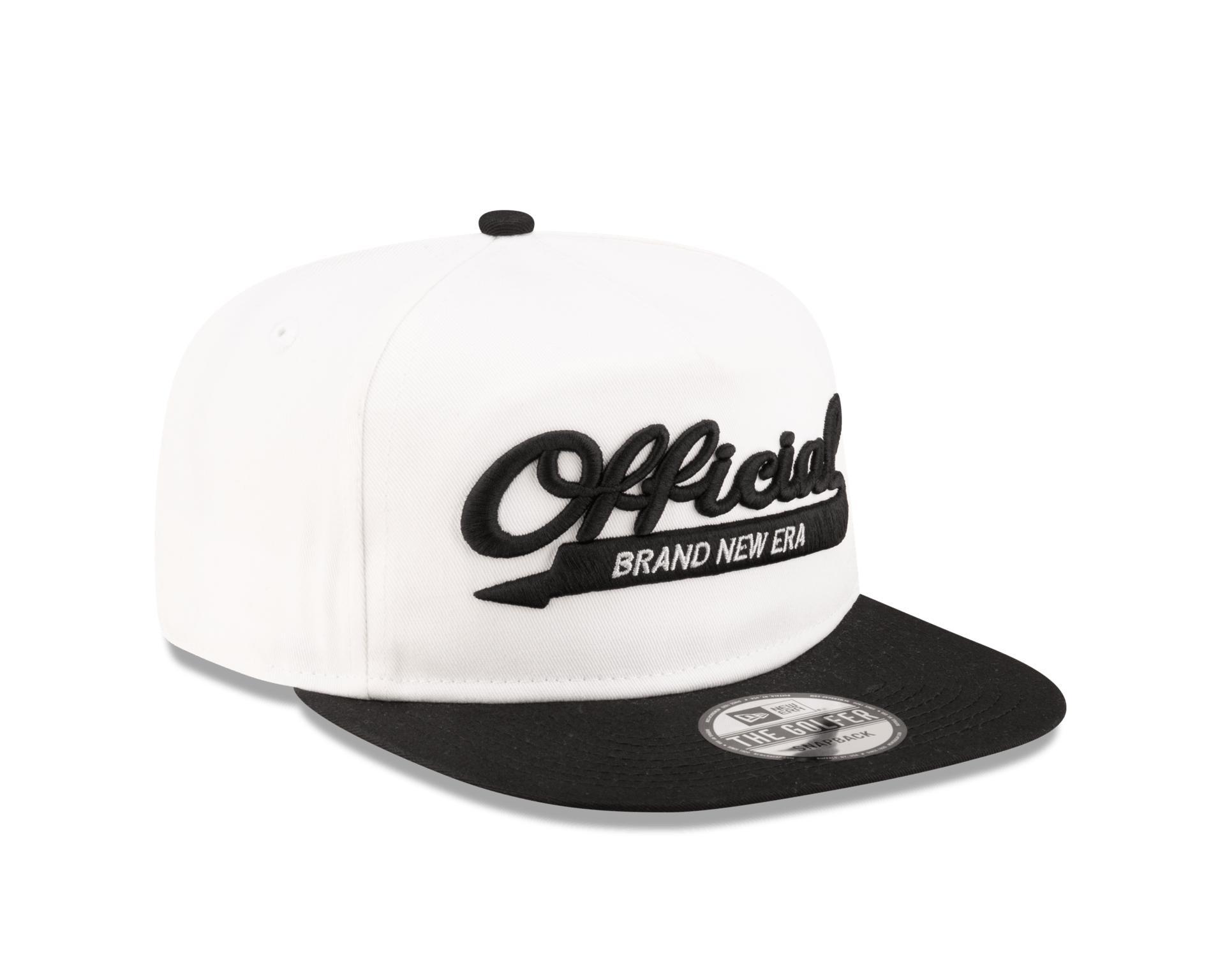 Brand New Era Official College White Golfer Snapback Hat Male Product Image