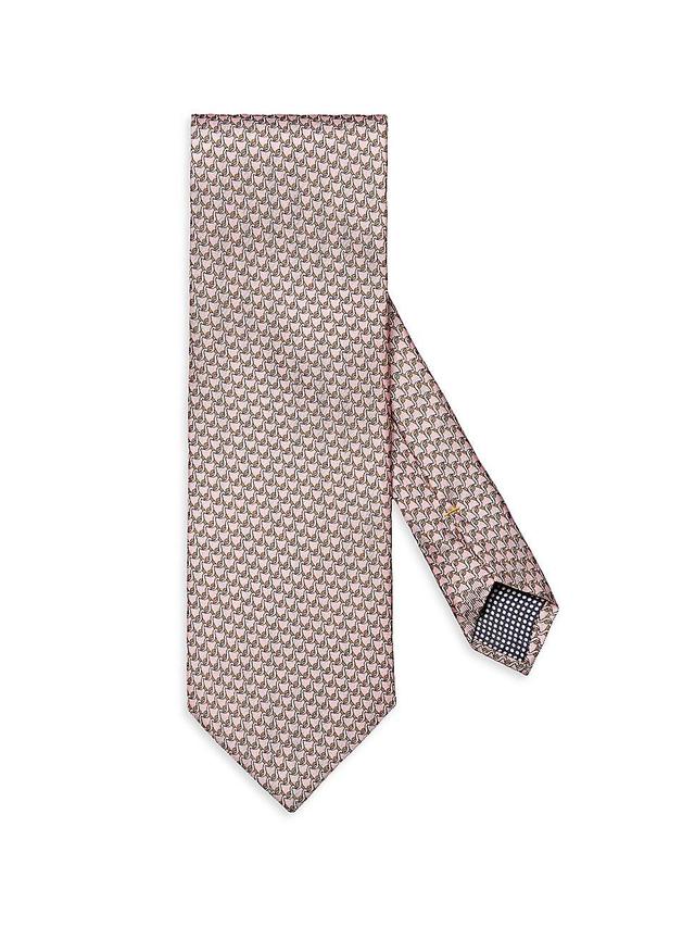 Mens Geometric Silk Tie Product Image