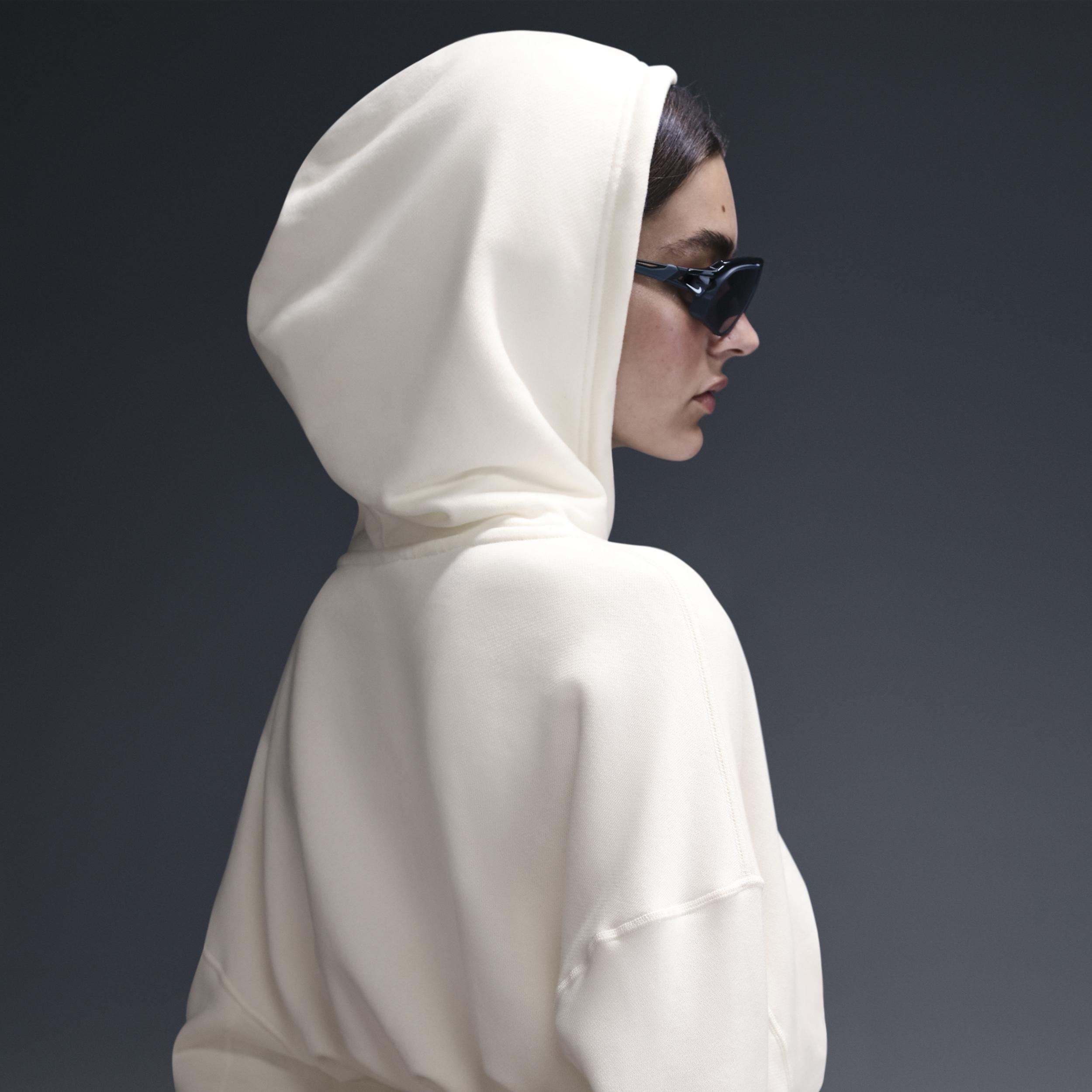 Womens Nike Sportswear Oversized Cropped French Terry Pullover Hoodie Product Image