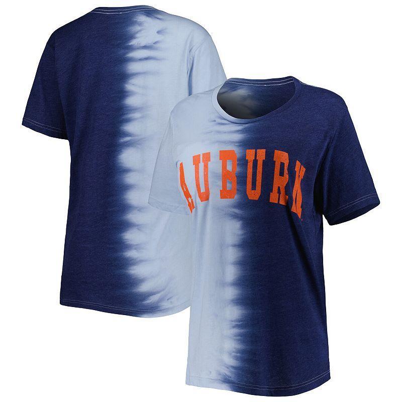 Womens Gameday Couture Auburn Tigers Find Your Groove Split-Dye T-Shirt Blue Product Image