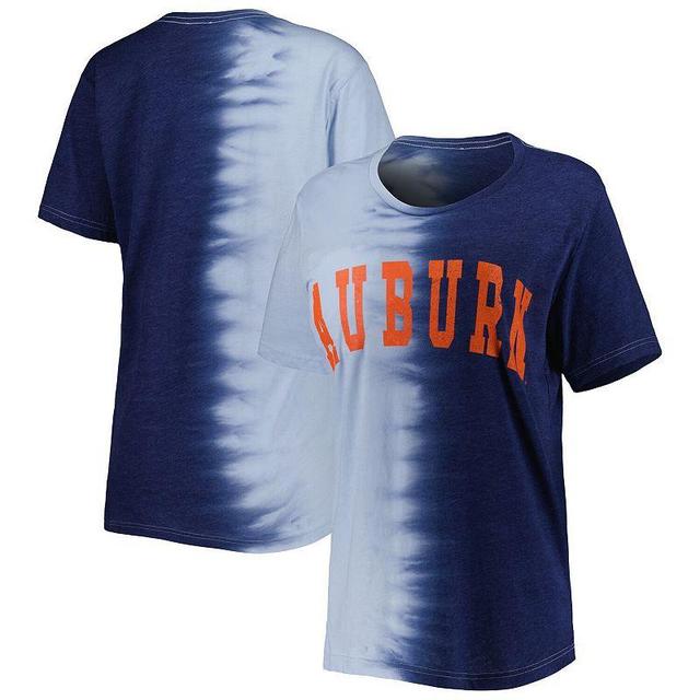 Womens Gameday Couture Navy Auburn Tigers Find Your Groove Split-Dye T-shirt Product Image