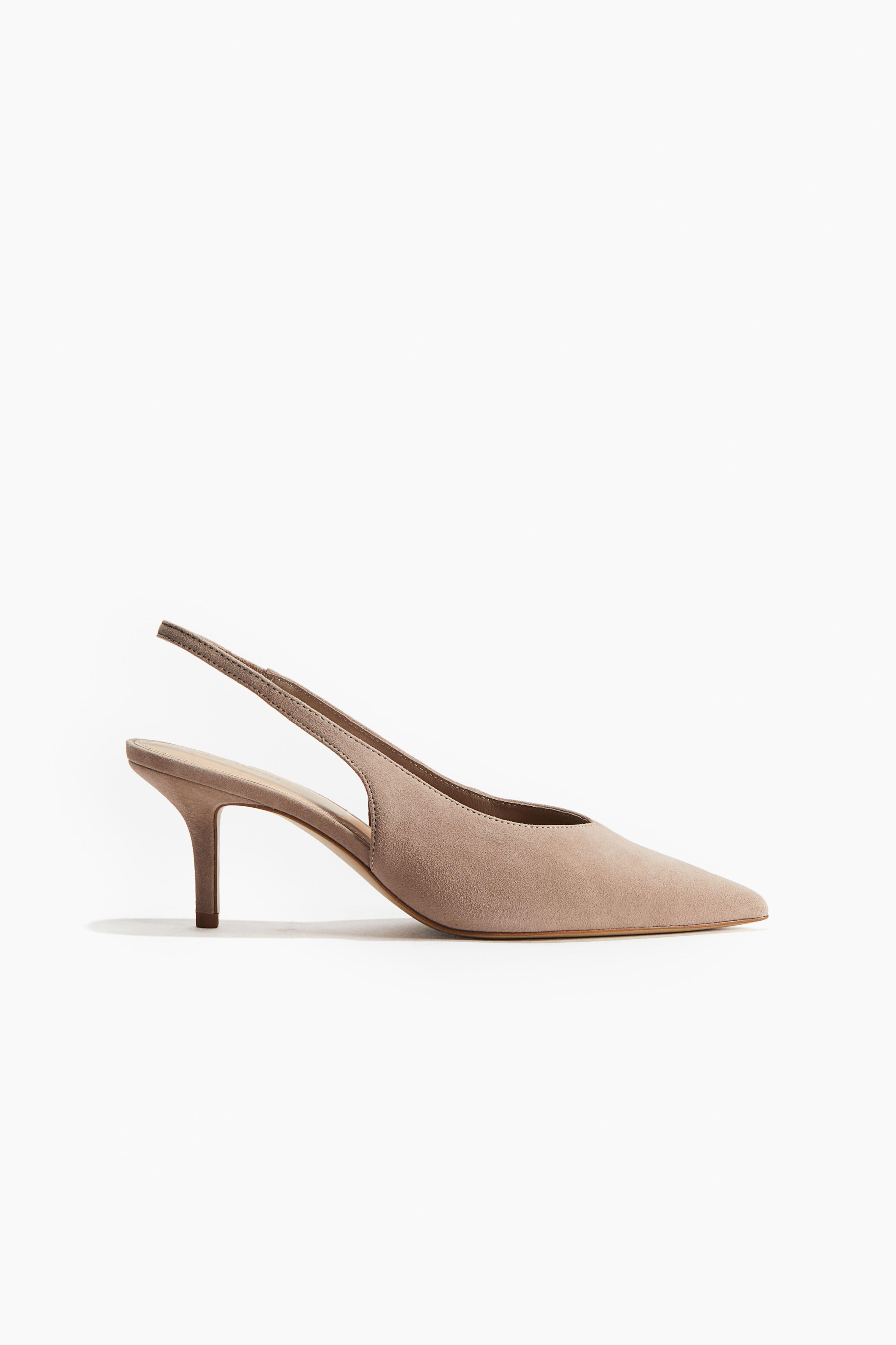 Suede Slingback Pumps Product Image