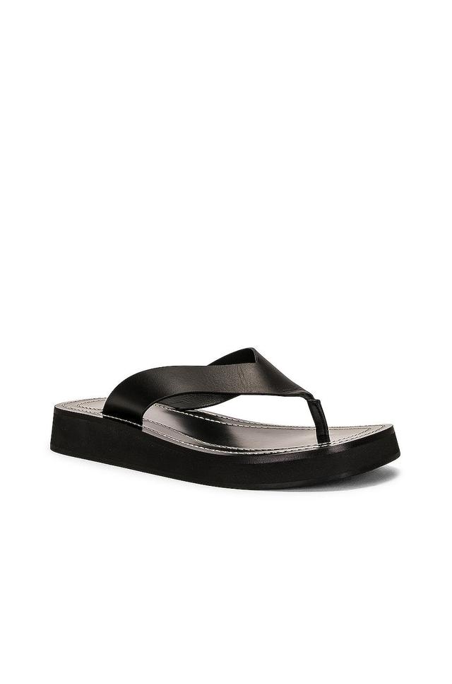 The Row Ginza Sandal in Black Product Image