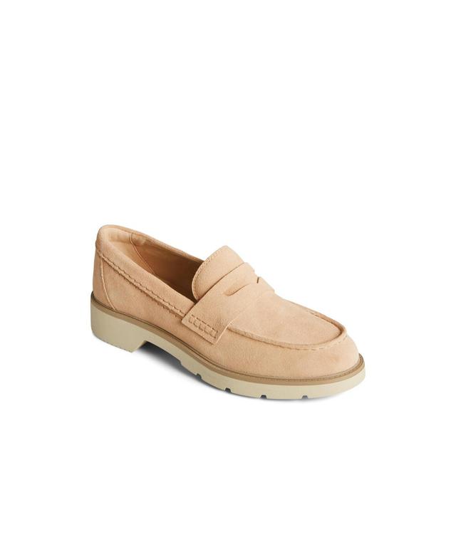 Sperry Womens Wells Suede Penny Loafers Product Image