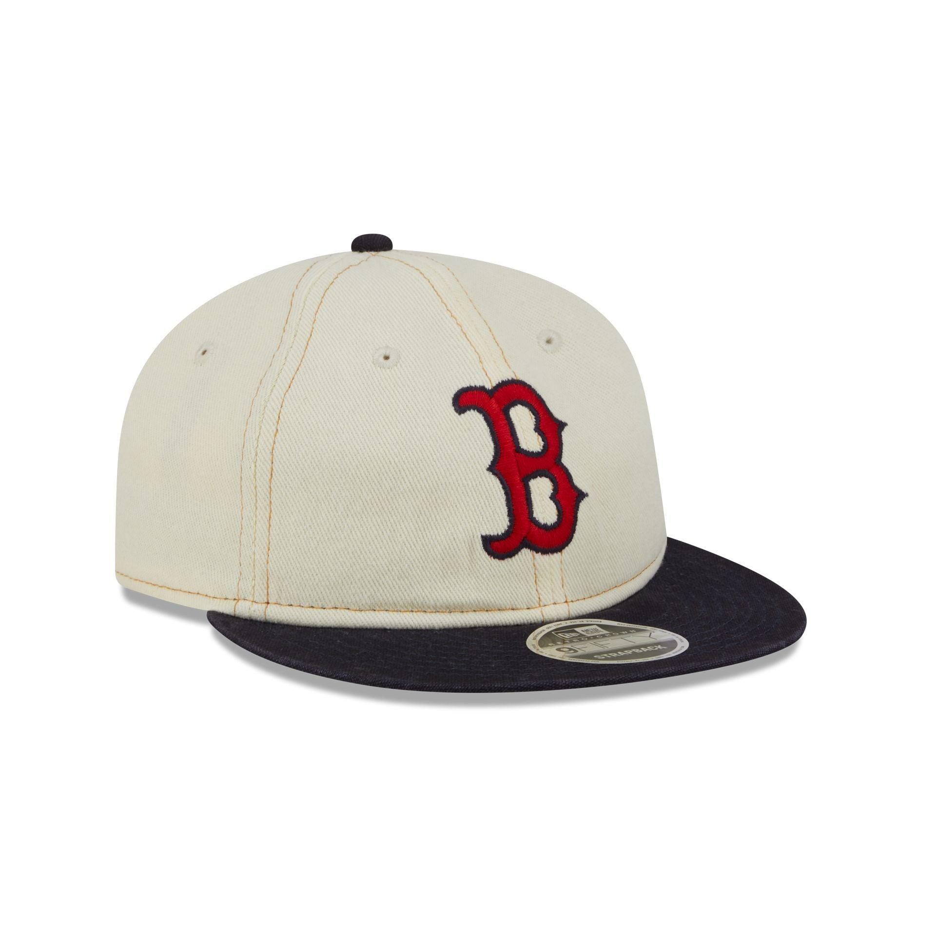 Boston Red Sox Chrome Denim Retro Crown 9FIFTY Adjustable Hat Male Product Image