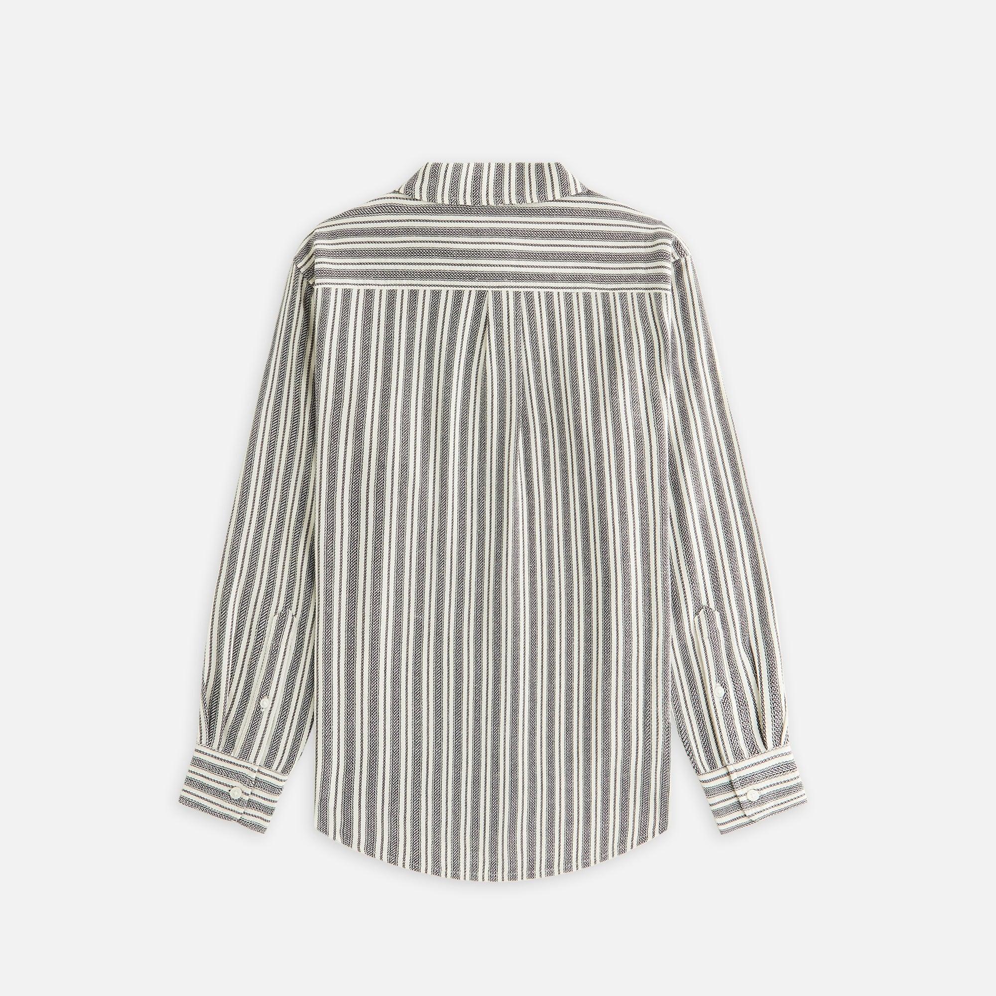 Kith Women Ora II Dobby Stripe Shirt - Black Female Product Image