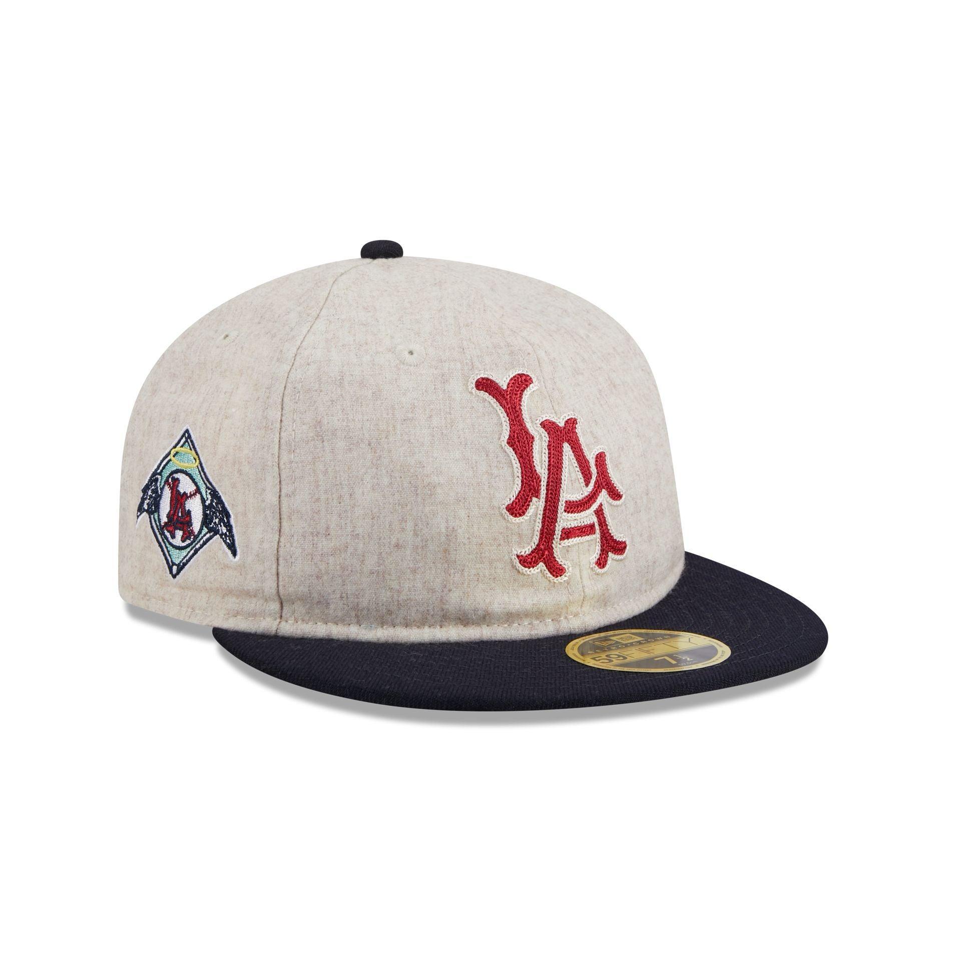 Los Angeles Angels Melton Wool Retro Crown 59FIFTY Fitted Hat Male Product Image