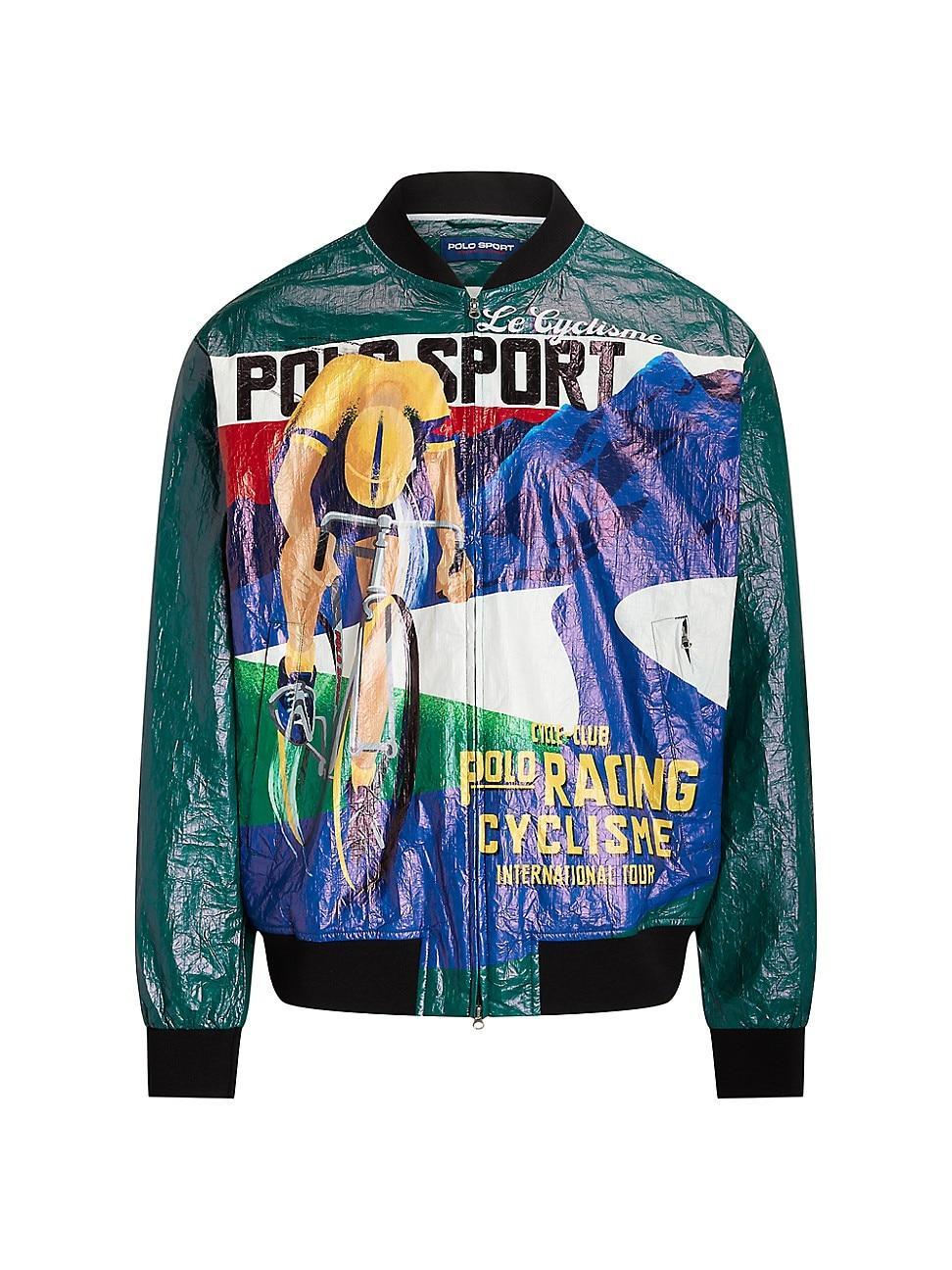 Mens Graphic Bomber Jacket Product Image