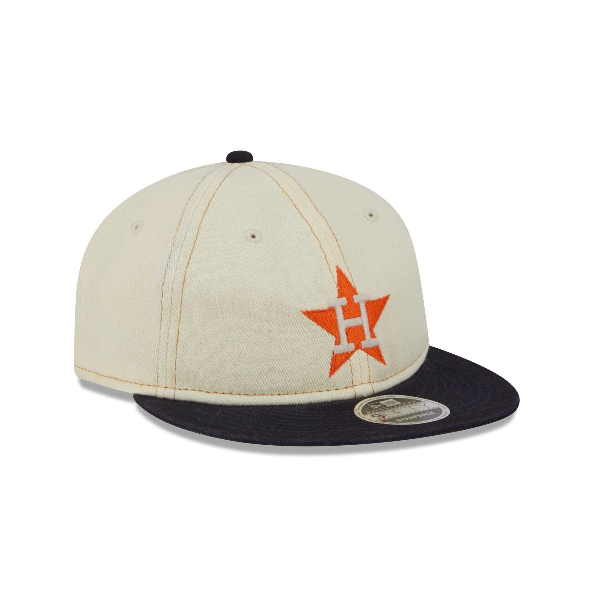 Houston Astros Chrome Denim Retro Crown 9FIFTY Adjustable Hat Male Product Image