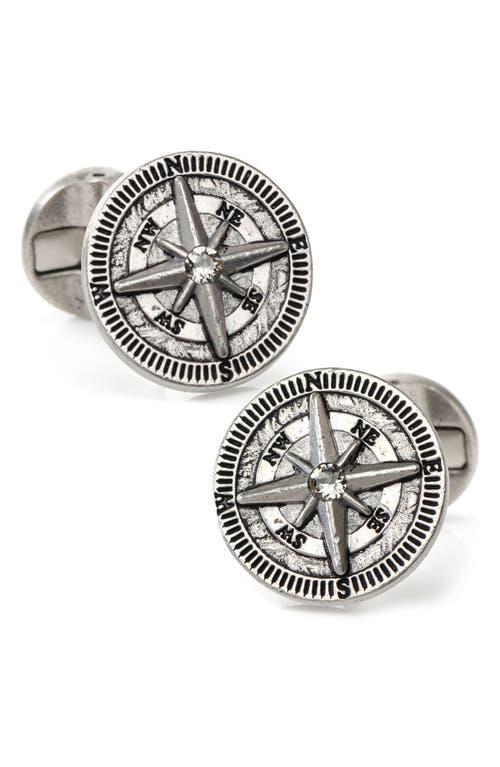 Cufflinks, Inc. Compass Stainless Steel Cuff Links Product Image