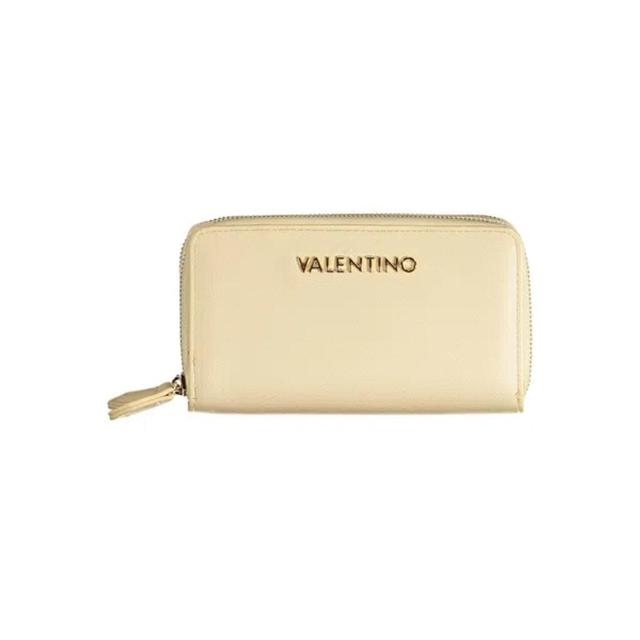 VALENTINO GARAVANI Beige Polyethylene Wallet In White Product Image