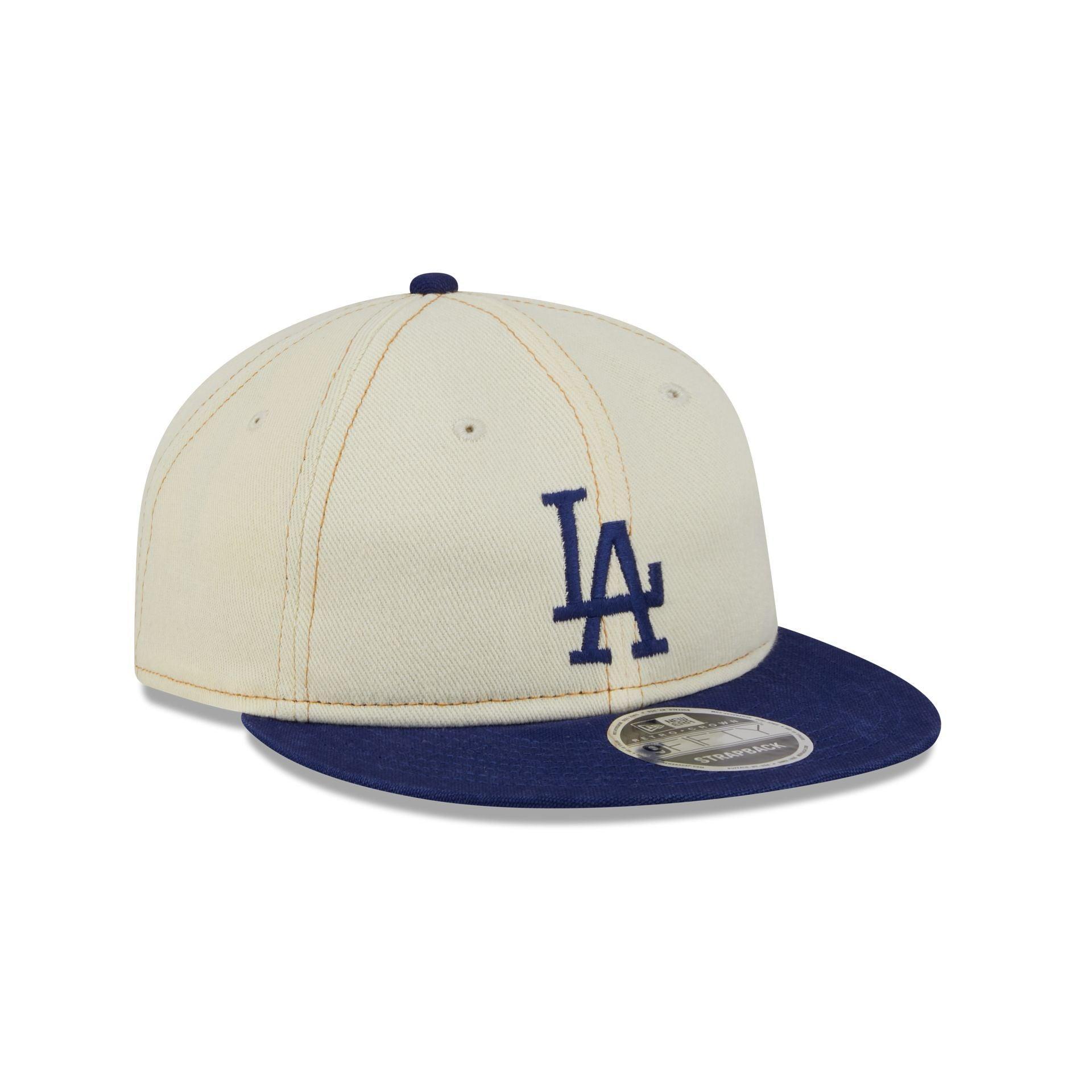 Los Angeles Dodgers Chrome Denim Retro Crown 9FIFTY Adjustable Hat Male Product Image