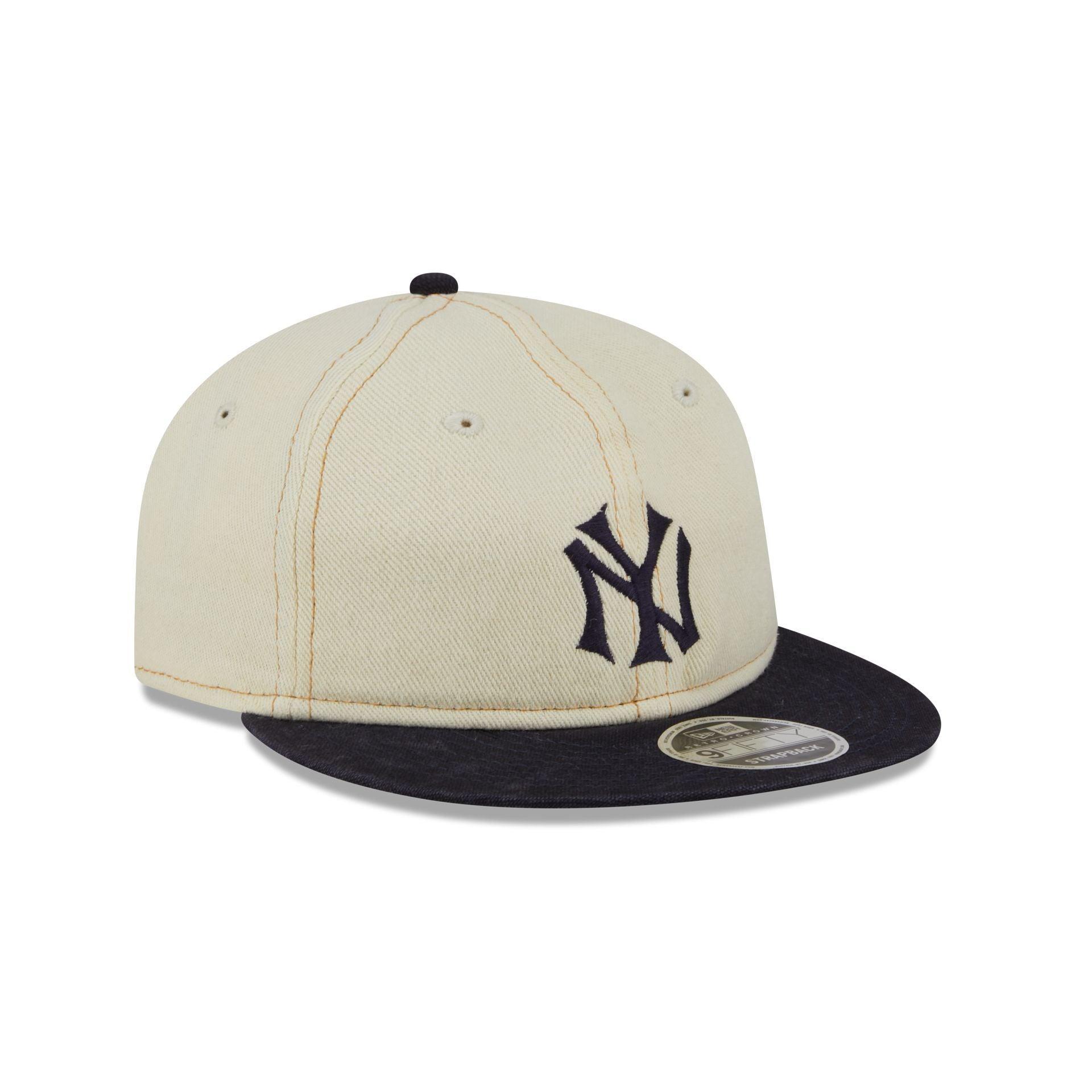 New York Yankees Chrome Denim Retro Crown 9FIFTY Adjustable Hat Male Product Image