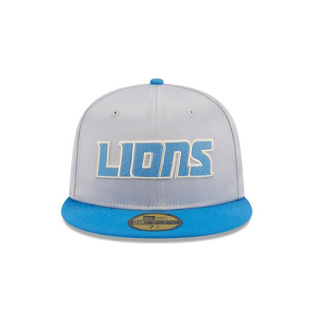 Detroit Lions Satin 59FIFTY Fitted Hat Male Product Image