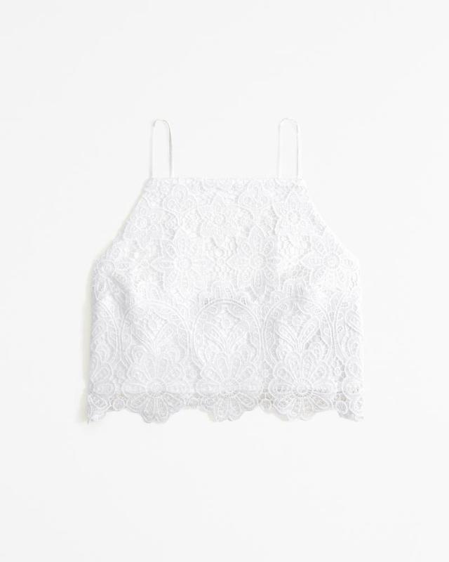 Lace High-Neck Set Top Product Image