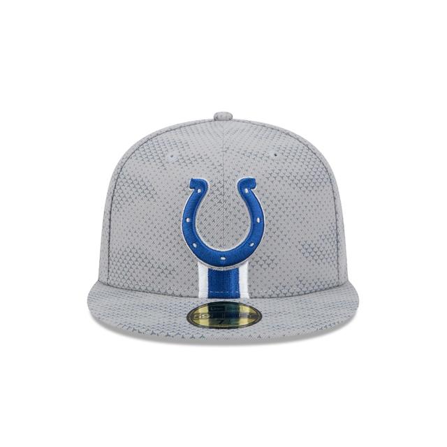 Indianapolis Colts 2024 Sideline Gray 59FIFTY Fitted Hat Male Product Image