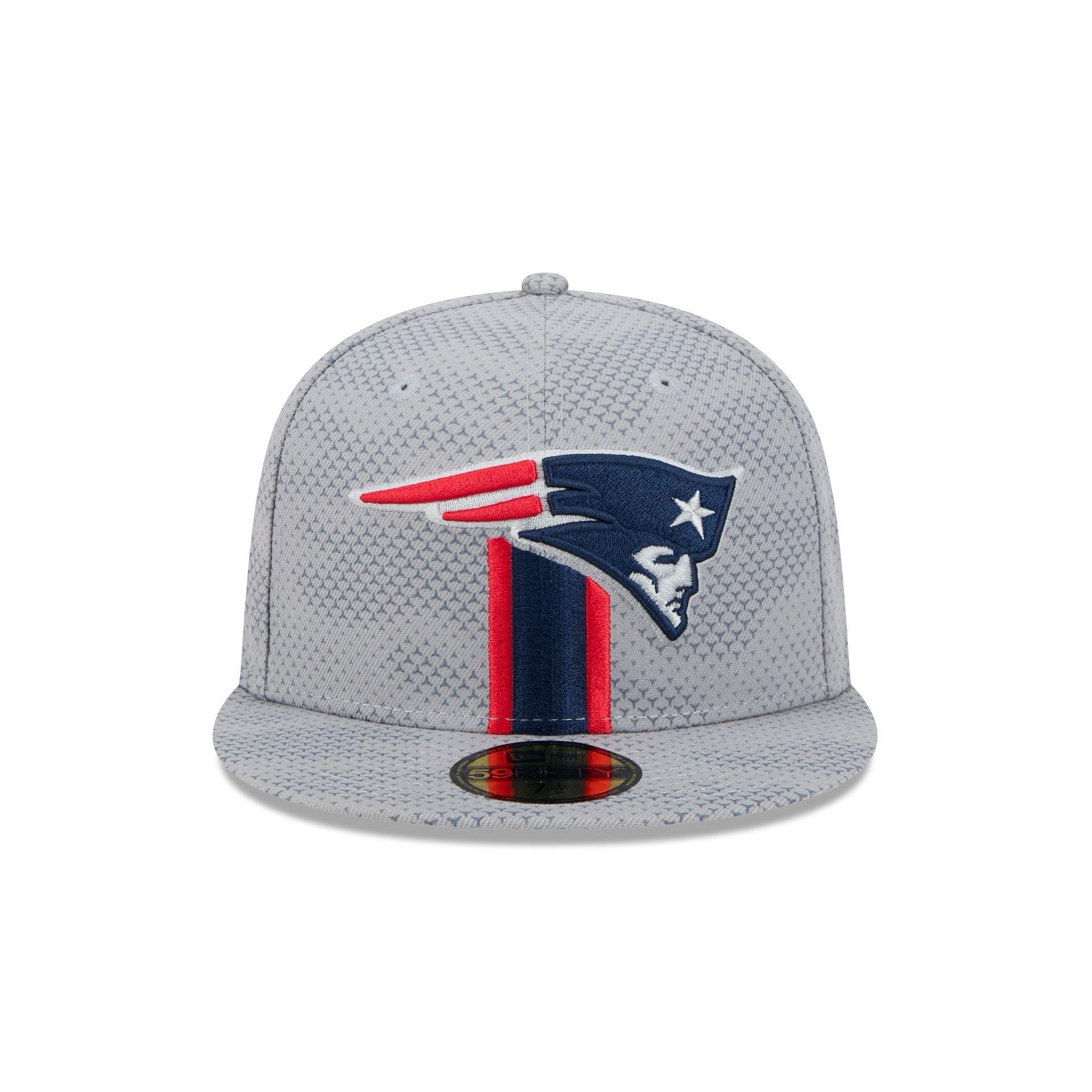 New England Patriots 2024 Sideline Gray 59FIFTY Fitted Hat Male Product Image