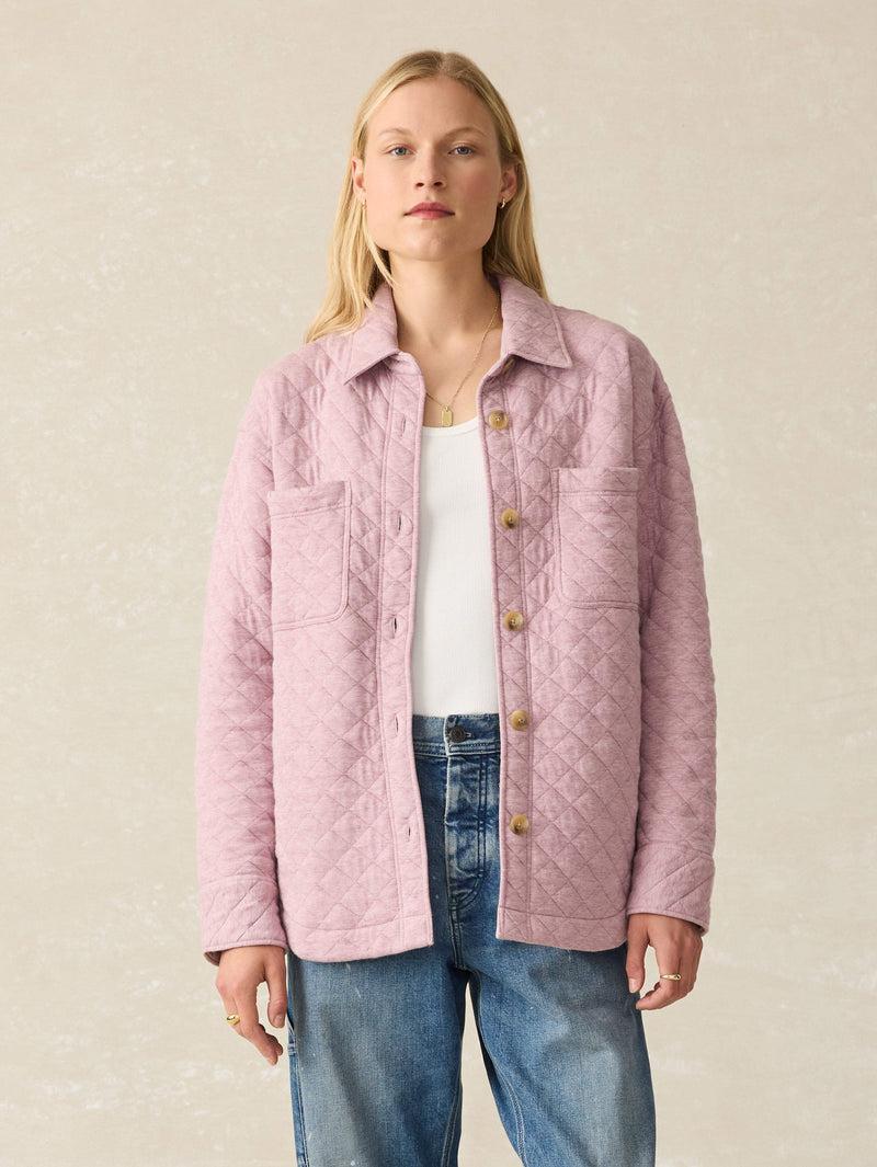 Epic Quilted Fleece Shirt Jacket - Orchid Heather Product Image