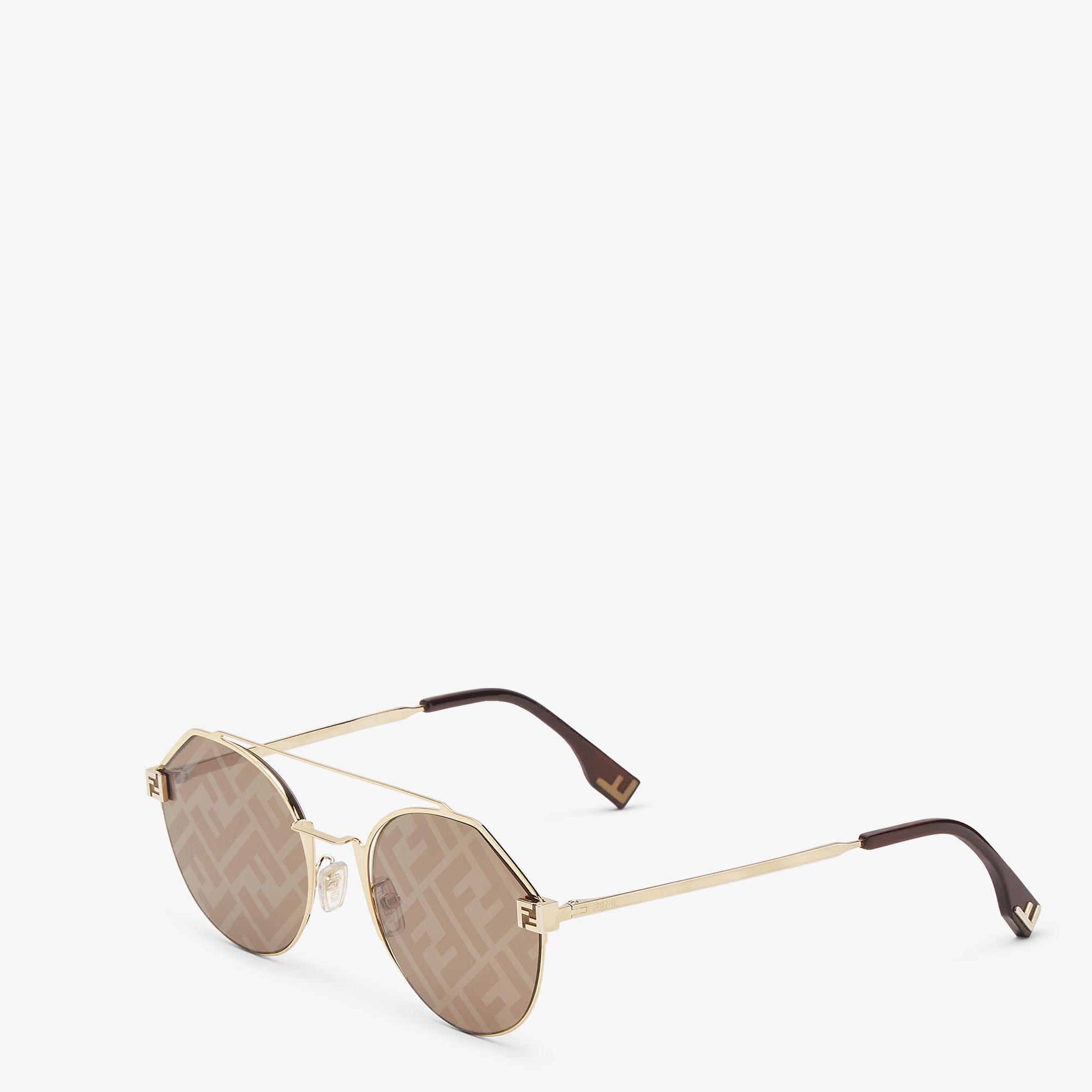 Fendi SkyGold-colored sunglasses Product Image