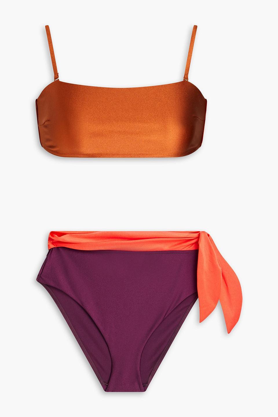 Metallic Bikini In Orange Product Image