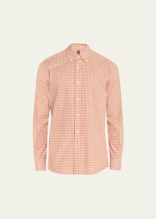 Mens Gingham Check Sport Shirt Product Image