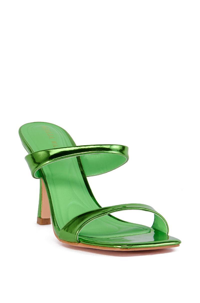 AZALEA WANG RAMIRO GREEN METALLIC SANDAL Product Image