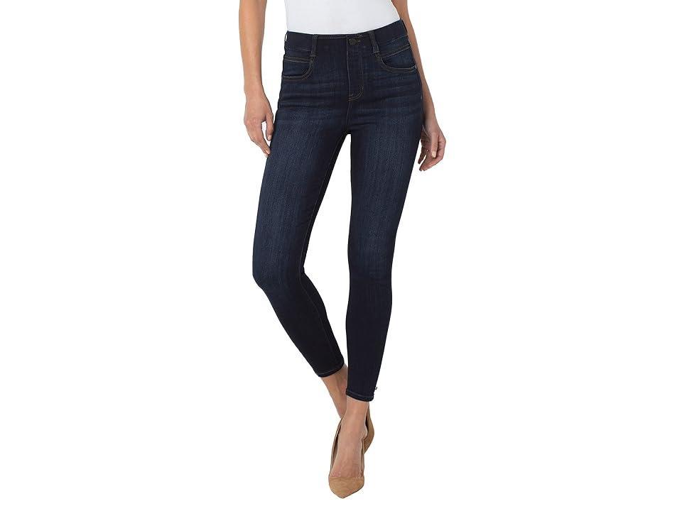 Liverpool Gia Glider Pull-On Ankle Skinny Sustainable in Dunmore Dark (Dunmore Dark) Women's Jeans Product Image