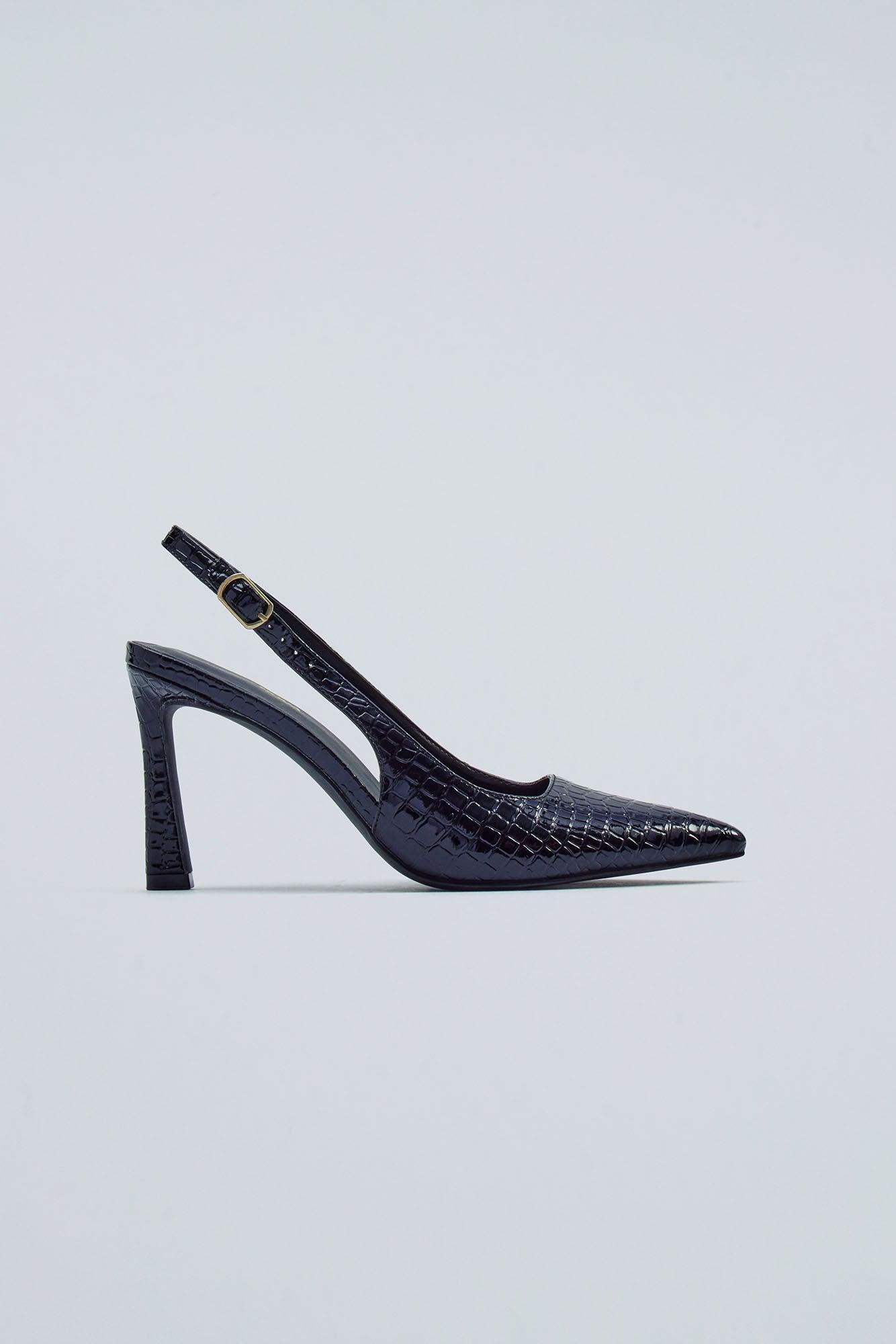 Samantha Slingback Pumps - Black/combo Product Image