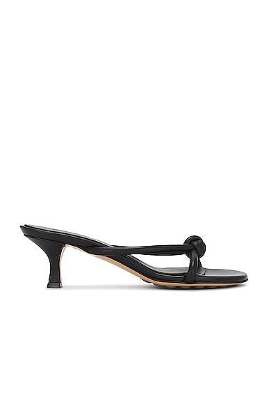 Bottega Veneta Blink Mule Sandal in Black - Black. Size 36 (also in 37.5). Product Image