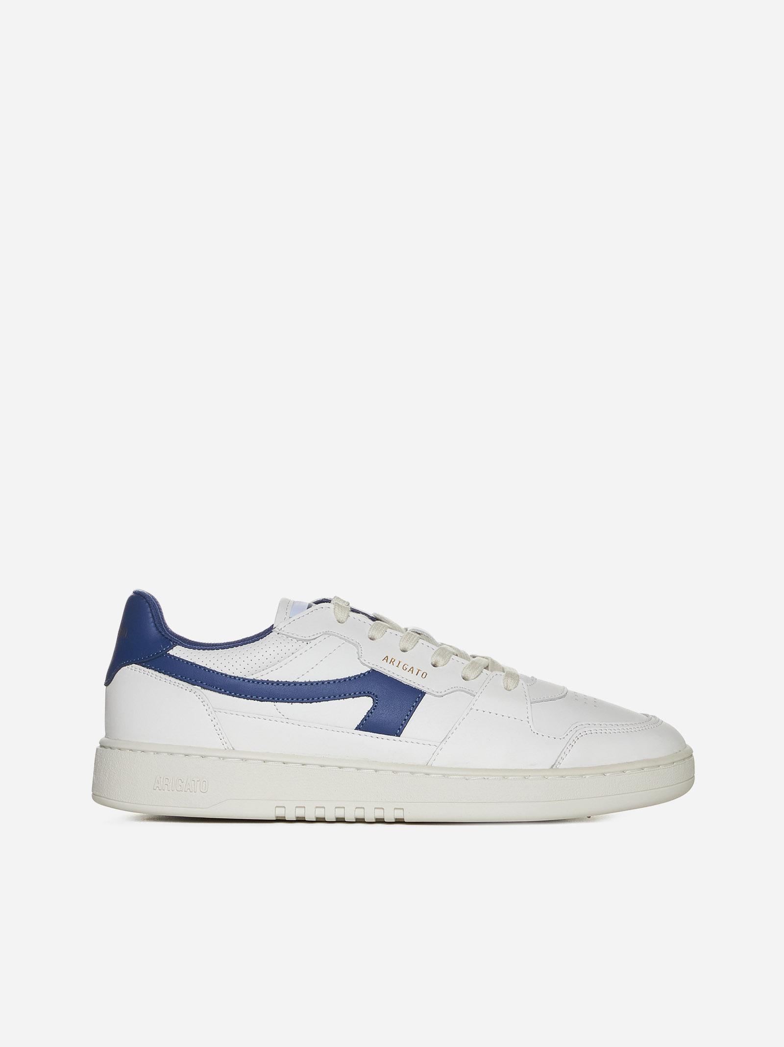 AXEL ARIGATO Dice Stripe Leather Sneakers In White,blue Product Image