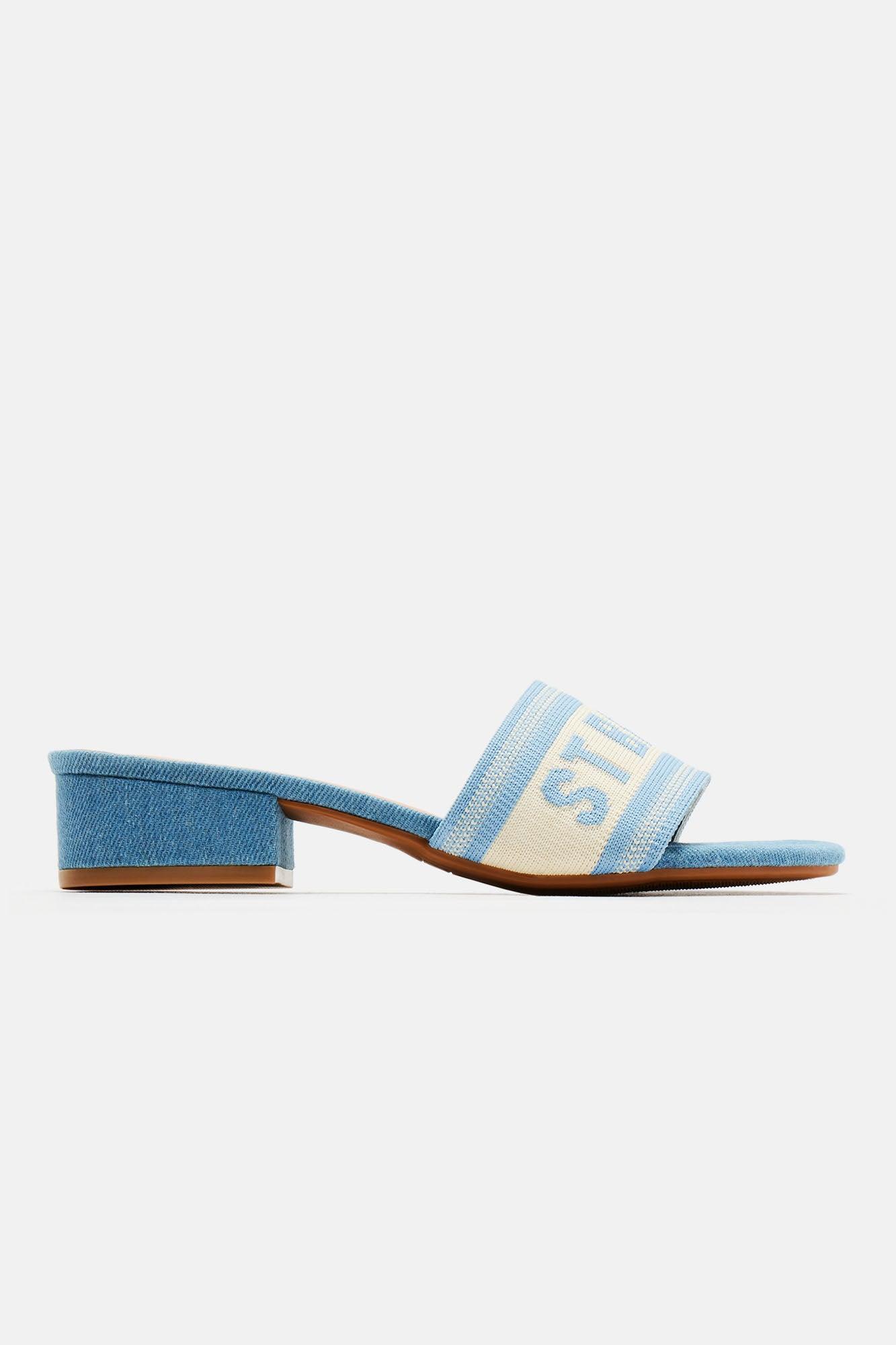 Take You On A Trip To St Barts Heels - Blue Product Image