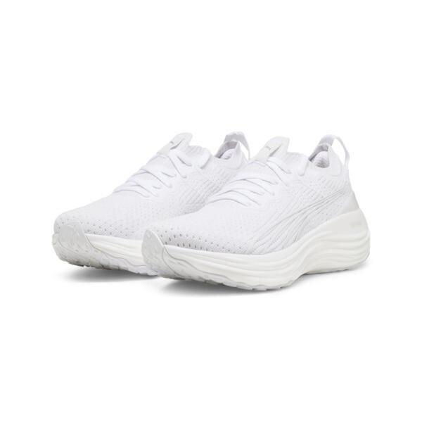 PUMA ForeverRun NITROâ¢ Knit Women's Running Shoes in White/Feather Grey Product Image