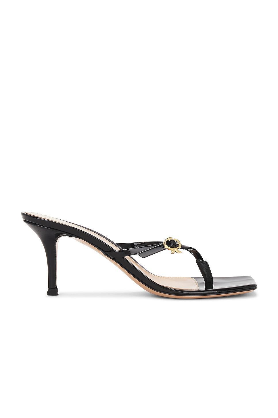 Gianvito Rossi Vernice Sandal in White Product Image