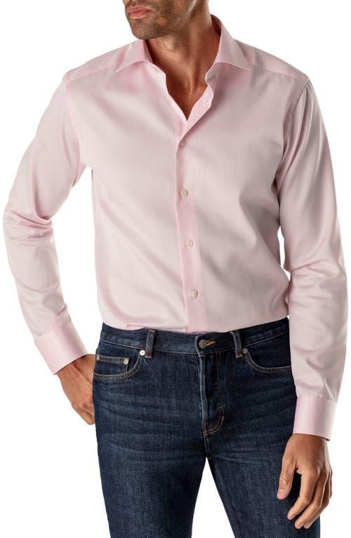 Mens Slim-Fit Twill Dress Shirt Product Image