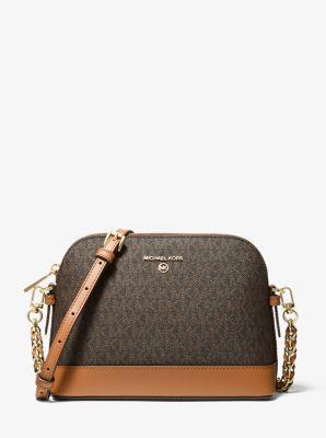 Michael Kors Signature Logo Jet Set Charm Large Dome Crossbody Bag Product Image