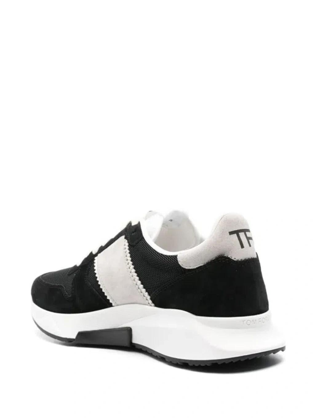 Jagga Leather-trimmed Nylon And Suede Sneakers In Nero Product Image