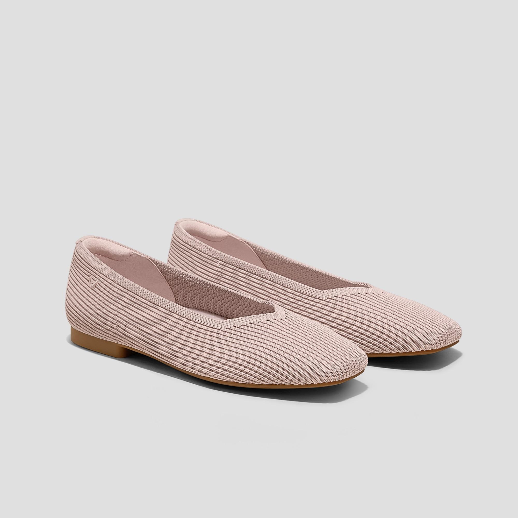 Square-Toe V-Cut Flats (Margot 2.0) Product Image