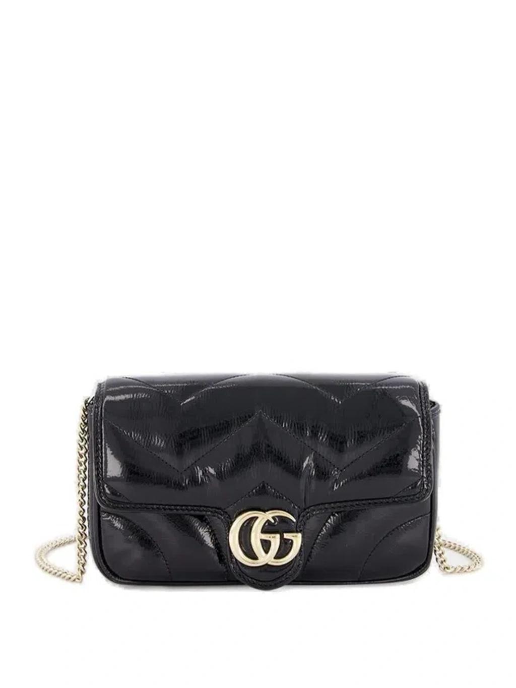 GUCCI Small Marmont Crossbody Bag In Black Product Image