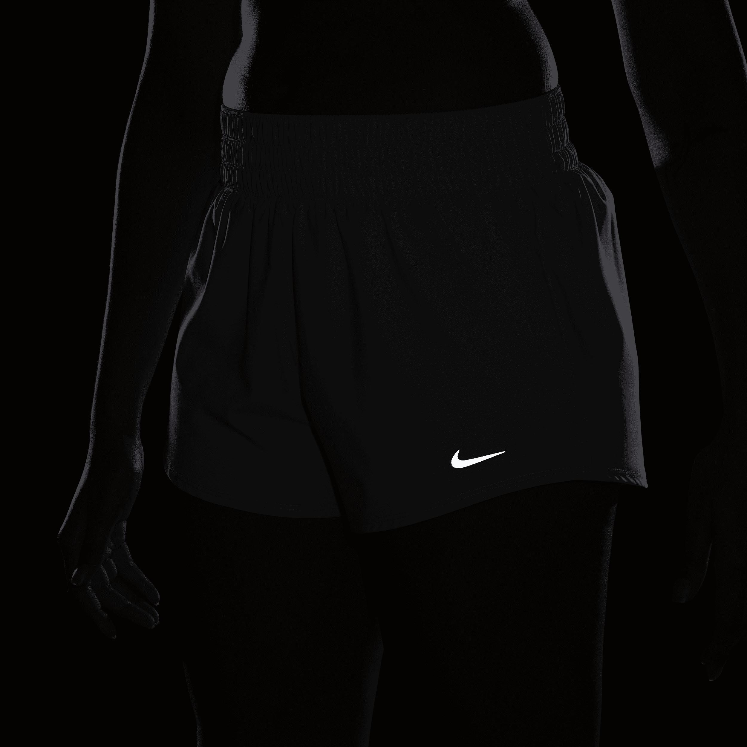 Nike Women's One Dri-FIT Mid-Rise 3" Brief-Lined Shorts Product Image