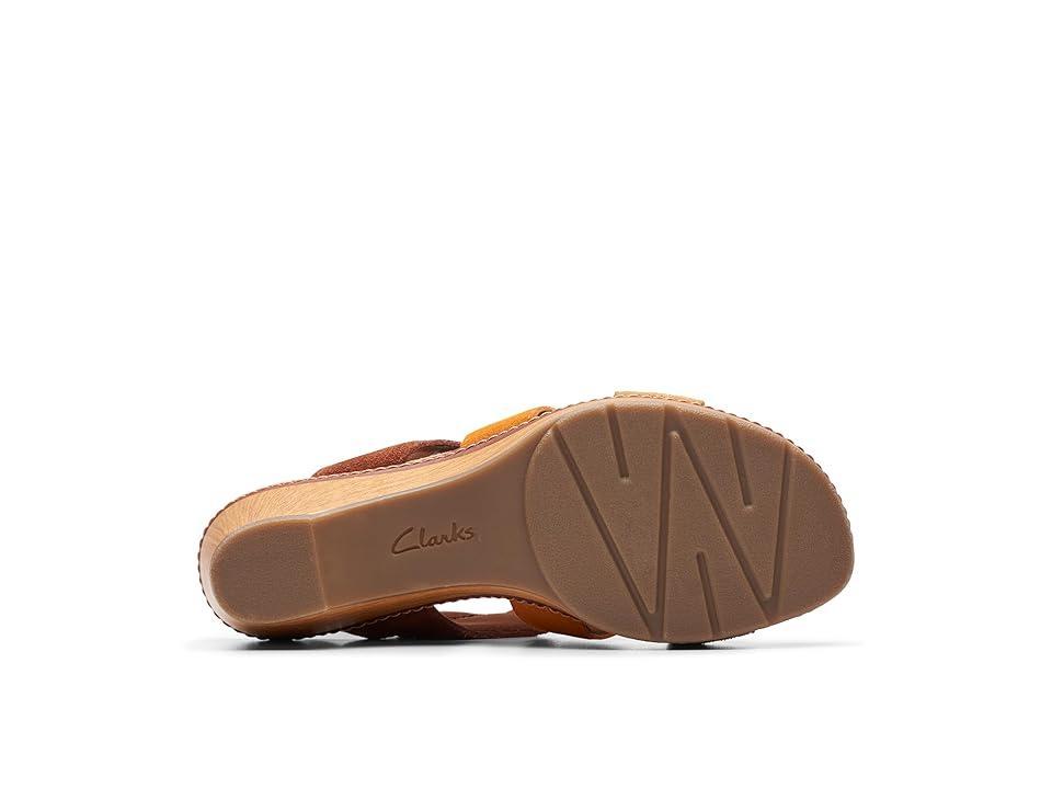 Clarks Seannah Glow (Tan Combi Suede) Women's Sandals Product Image