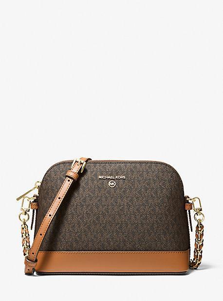 Michael Kors Signature Logo Jet Set Charm Large Dome Crossbody Bag Product Image